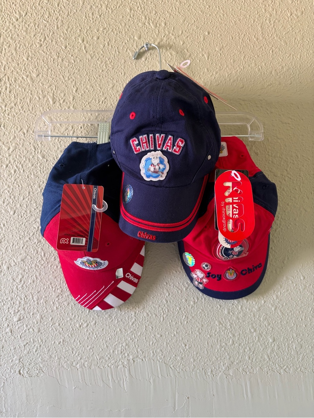 Chivas Baseball Caps - Red & Navy Trio Unisex
